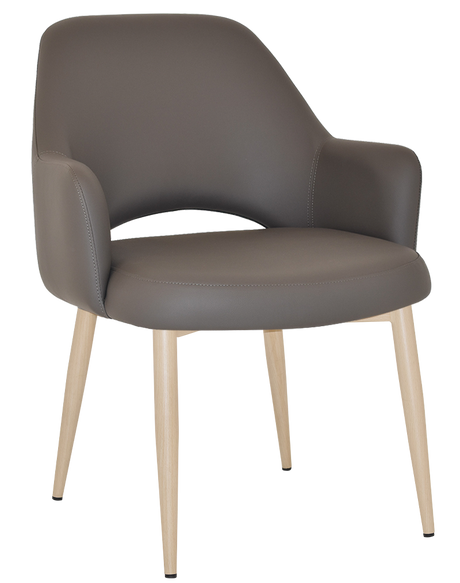 EZ Albury Birch Metal Leg Upholstered Hospitality XL Armchair