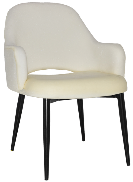 EZ Albury Black Metal Leg Upholstered Hospitality XL Armchair