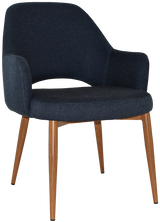 EZ Albury Oak Colour Metal Leg Upholstered Hospitality XL Armchair
