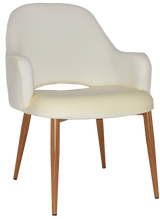EZ Albury Oak Colour Metal Leg Upholstered Hospitality XL Armchair