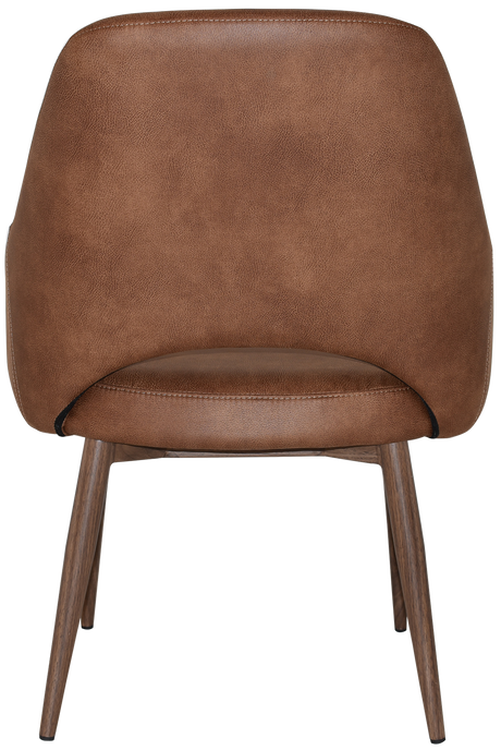 EZ Albury Walnut Colour Metal Leg Upholstered Hospitality XL Armchair
