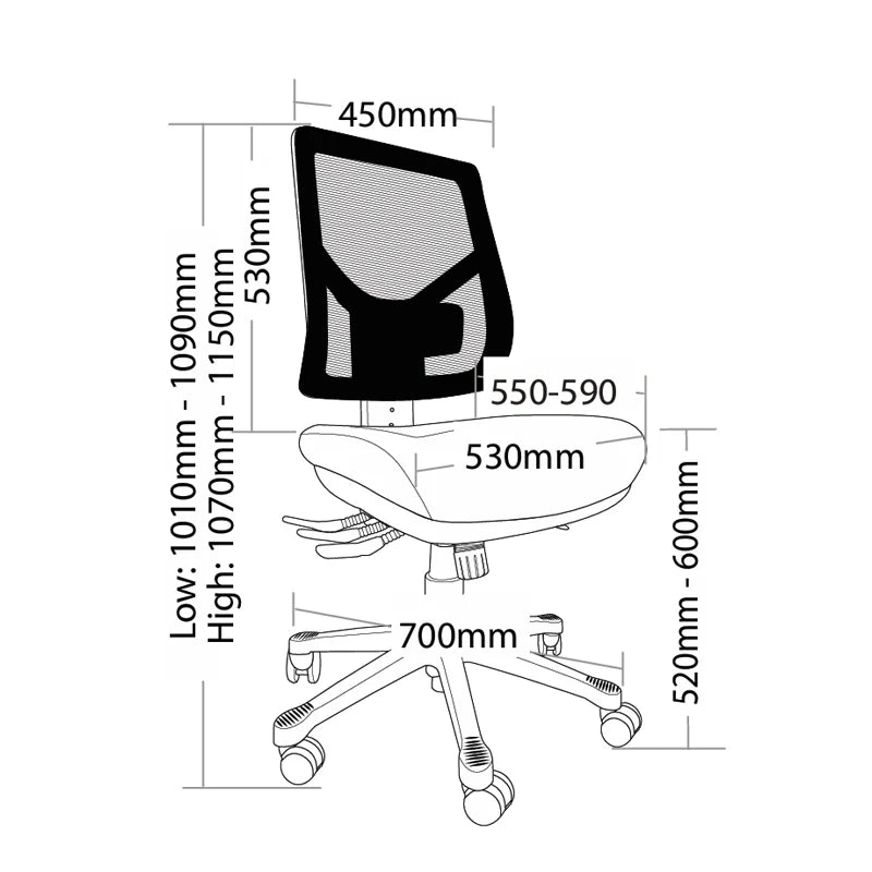 ST Kenzo Mesh Back Task Chair