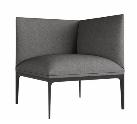 DD Kinetic Straight Back Fabric Upholstered Breakout Seating