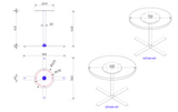 RL Kolo Metal Coffee Table Base