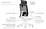 ST Kube High Back Executive Chair with Headrest