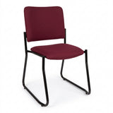 MA Lazer 40 Fabric or Vinyl Upholstered Stackable Sled Base Visitor Chair
