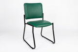 MA Lazer 40 Fabric or Vinyl Upholstered Stackable Sled Base Visitor Chair
