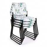 MA Lazer 40 Fabric or Vinyl Upholstered Stackable Sled Base Visitor Chair