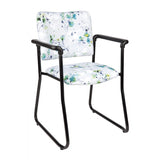 MA Lazer Fabric or Vinyl Upholstered Sled Base Visitor Armchair