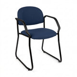 MA Lazer 50 Fabric or Vinyl Upholstered Sled Base Drop Down Armchair