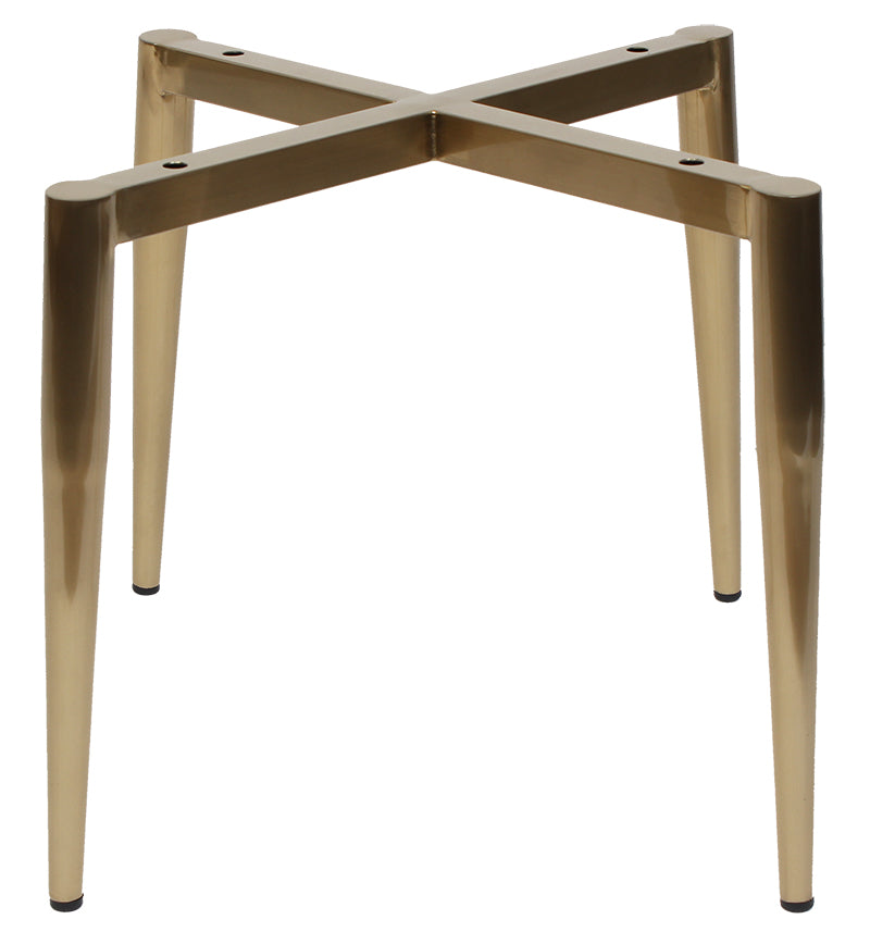 EZ Albury Brass Colour Stainless Steel Leg Upholstered Hospitality Dining Chair