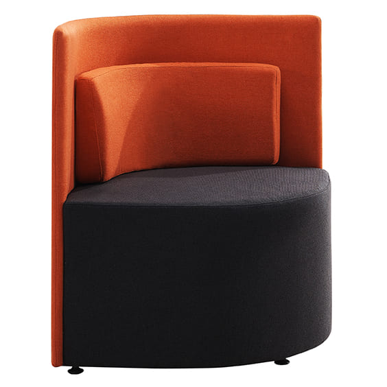 ST Leaf Low Back Fabric Upholstered Breakout Seating