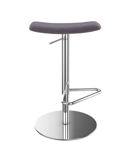 ST Lift Fabric Upholstered Seat Pedestal Base Stool