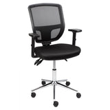 MA Lily Task Chair – Chrome Base with Arms