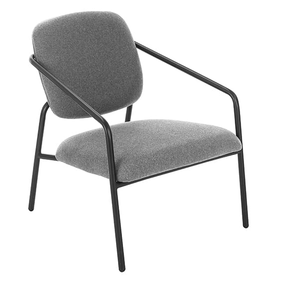 ST Lush Metal Legs Fully Upholstered Breakout Chair
