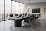 DD Luxor Electric Height adjustable Boardroom Table
