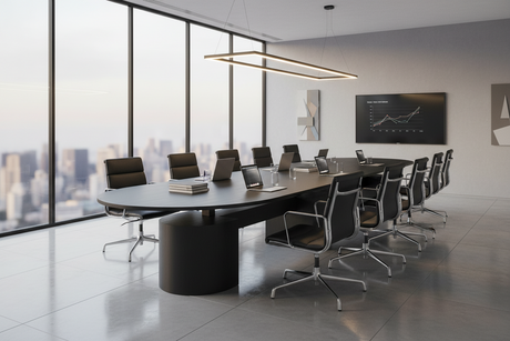 DD Luxor Electric Height adjustable Boardroom Table