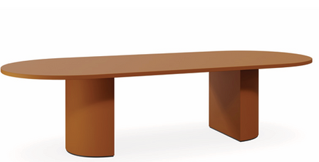 DD Luxor Custom Made D End Boardroom Table