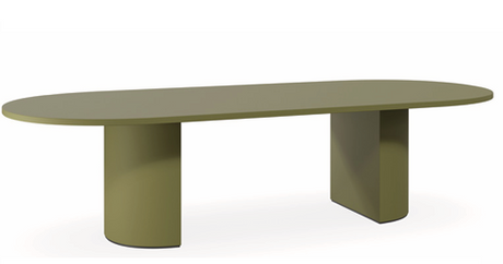 DD Luxor Custom Made D End Boardroom Table