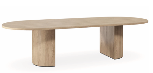 DD Luxor Custom Made D End Boardroom Table