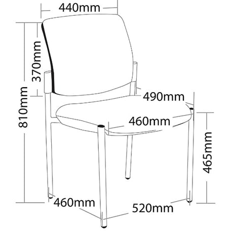 ST Maxi Chrome Legs Hospital & Age Care Chair