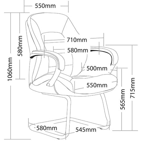ST Magnum Leather Executive Visitor Chair