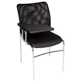 MA Martin Chrome 4 Leg Stackable Meshback Lecture Chair