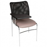 MA Martin Chrome 4 Leg Stackable Meshback Lecture Chair