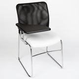 MA Martin Chrome Sled Base Stackable Meshback Lecture Chair