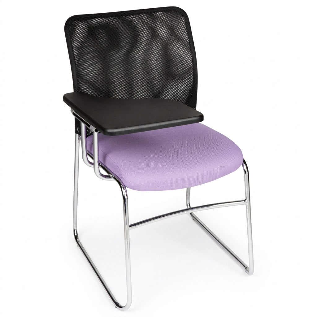 MA Martin Chrome Sled Base Stackable Meshback Lecture Chair