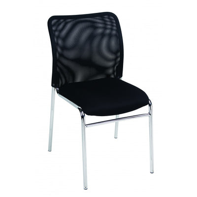 MA Martin Chrome Leg Stackable Meshback Visitor Chair