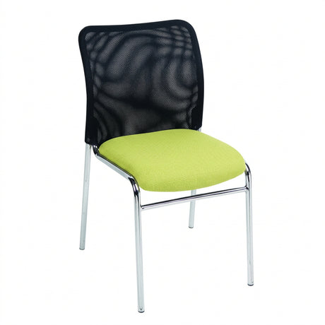 MA Martin Chrome Leg Stackable Meshback Visitor Chair