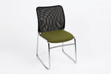 MA Martin Chrome Sled Base Stackable Meshback Visitor Chair