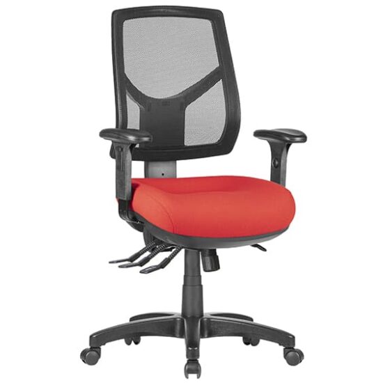 ST Chelsea High Mesh Back Task Chair with Seat Slider & Arms