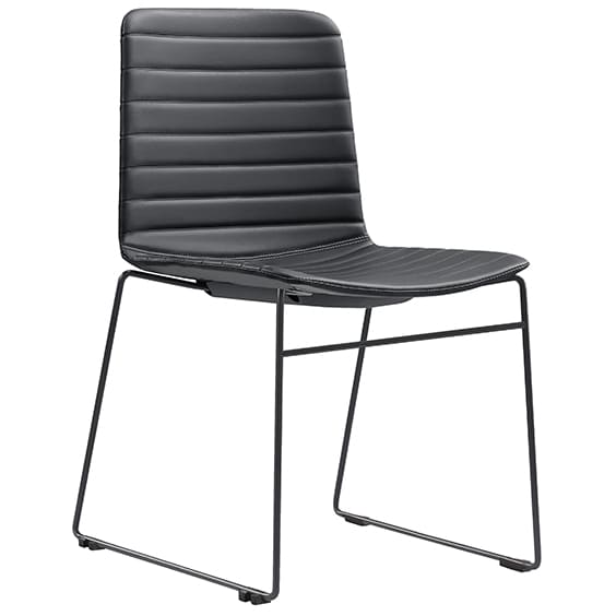 ST Mia PU Leather Upholstered Sled Base Breakout Chair