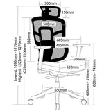 ST Miami Mesh Back Executive Chair with Headrest