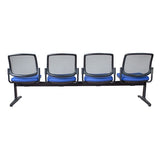 ST Maxi Meshback Upholstered Seat 4 Seater Beam Seating