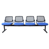 ST Maxi Meshback Upholstered Seat 4 Seater Beam Seating
