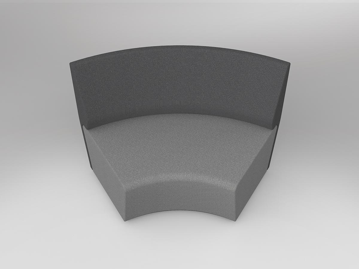 OL Motion Loop Curved 60° Reception Area Seating Outer Backrest