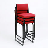 MA Machinest Fabric or Vinyl Upholstered Stackable Bar Stool