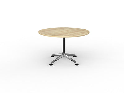 OL Modulus Fixed Leg Round Meeting Table - Oak Top