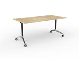 OL Modulus Castor Leg Meeting Table – Oak Top