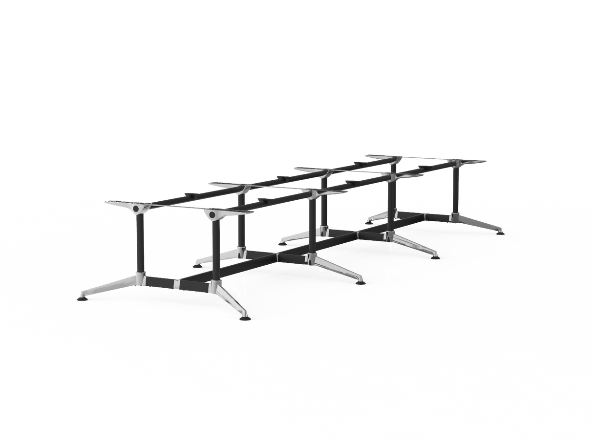 OL Modulus Meeting Table Twin Post Triple Span Frame