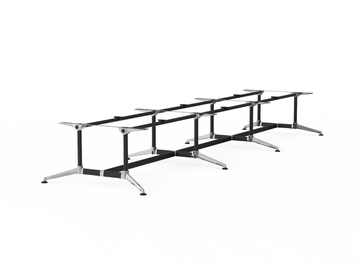 OL Modulus Meeting Table Twin Post Triple Span Frame