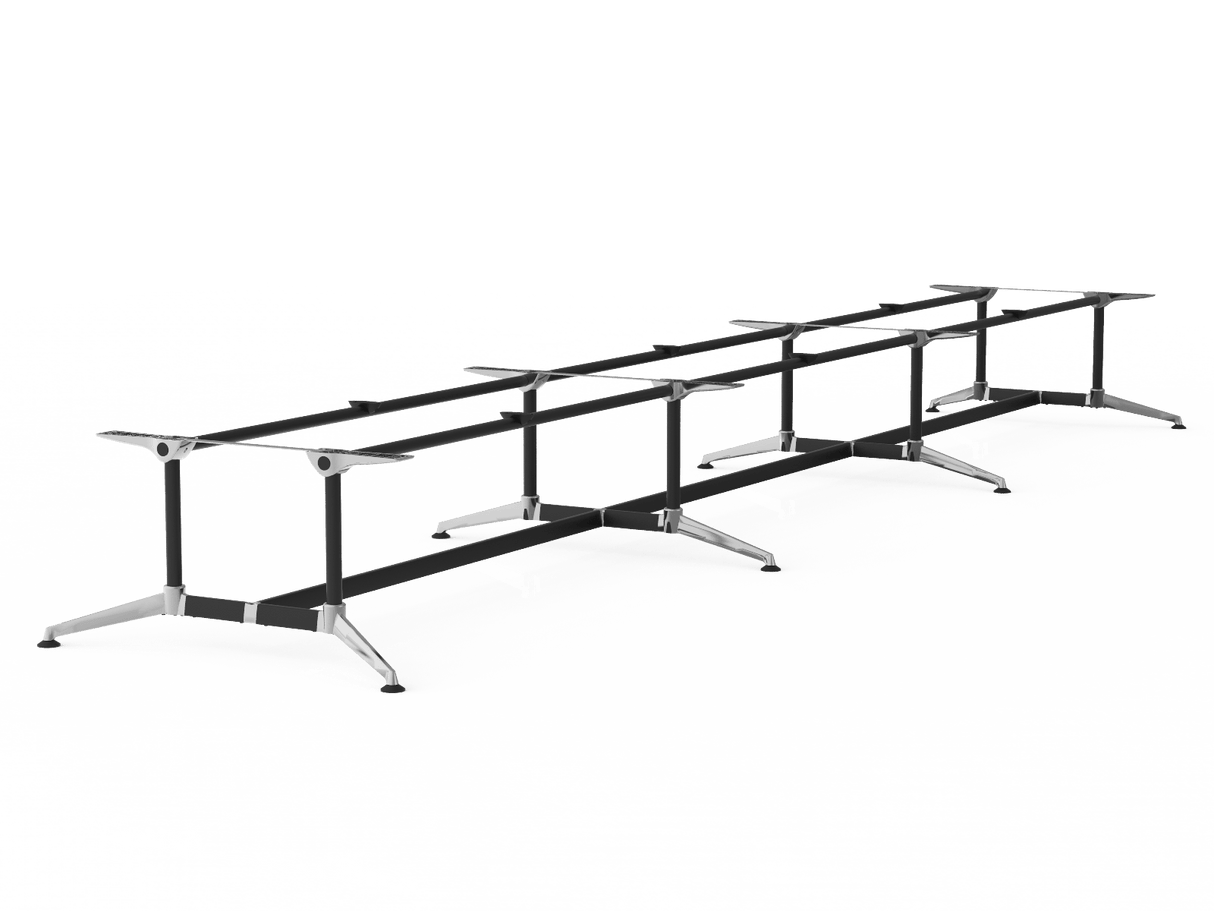 OL Modulus Meeting Table Twin Post Triple Span Frame