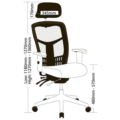 ST Multi Mesh High Back Multi Shift Ergonomic Chair