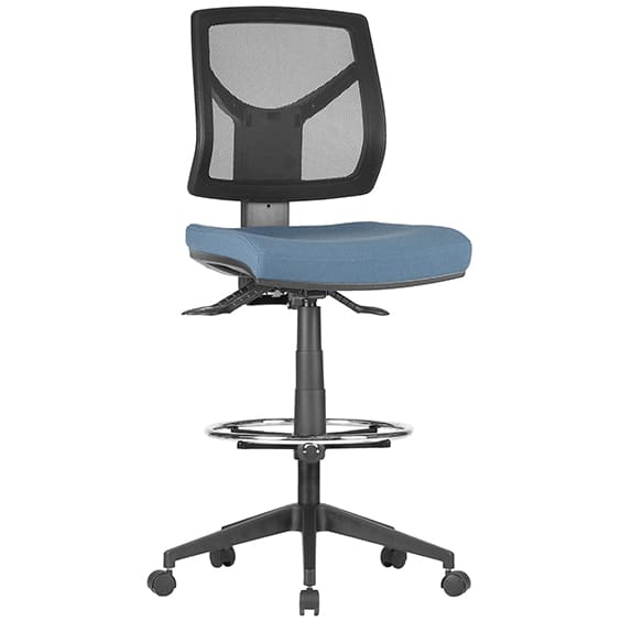 ST Vesta Mesh Back Drafting Chair with Seat Slider