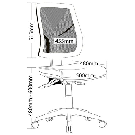 ST Vesta Mesh High Back Ergonomic Task Chair