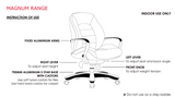 ST Magnum Low Back Leather Executive Chair