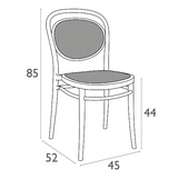 FL Air 9 Piece Dining Setting with Marcel Chairs